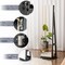 Freestanding Jewelry Armoire with Mirror Lockable LED Lights Swivel Base
